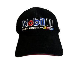 Mobil 1 Official Motor Oil Of NASCAR Adjustable Hat Cap